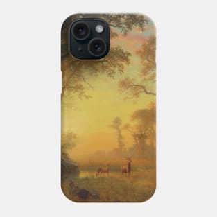 Light In The Forest by Albert Bierstadt Phone Case