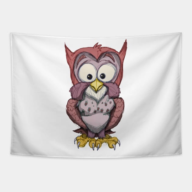 owl Tapestry by Wickedcartoons
