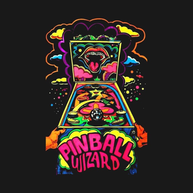 PINBALL WIZARD MERCH VTG by Creepy Tees