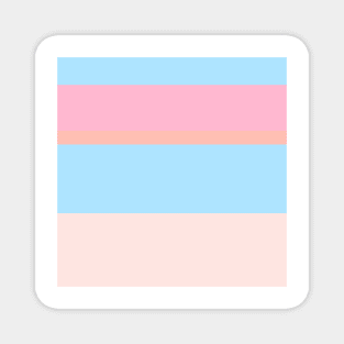 A fabulous shape of Powder Blue, Soft Blue, Baby Pink, Very Light Pink and Melon stripes. Magnet