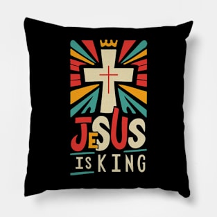 Jesus Is King - Christian Pillow