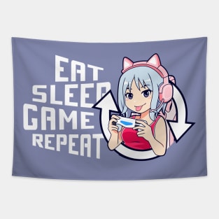 Gamer Girls Rule Tapestry