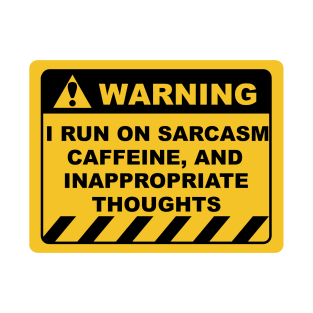 Funny Human Warning Labels Sarcasm Caffeine T-Shirt