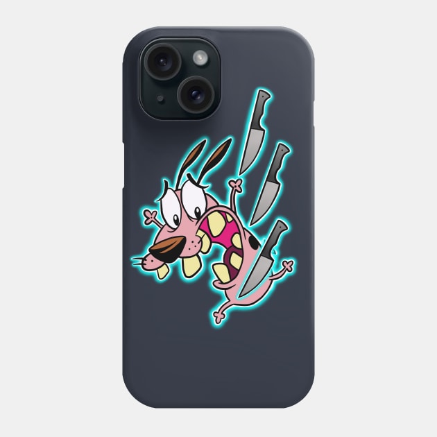 Courage the Cowardly Dog Phone Case by Inkoholic