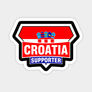 Croatia Super Flag Supporter Magnet