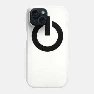 Power Button (black) Phone Case