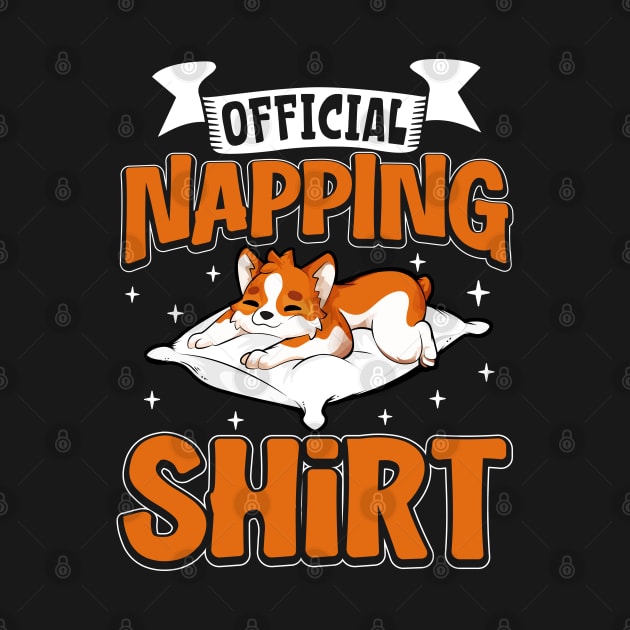 Corgi - Official Napping by Modern Medieval Design