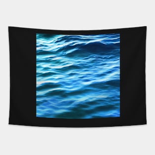 Hyperrealistic blue ocean waves Tapestry