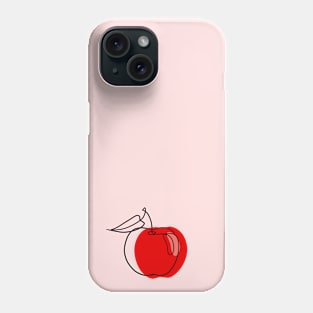 Abstract Apple Line Drawing Phone Case