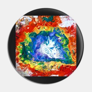 Abstract paint pour design Pin