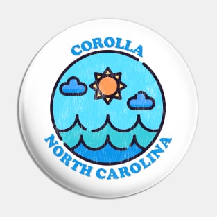 Corolla, NC Summertime Vacationing Ocean Skyline Pin