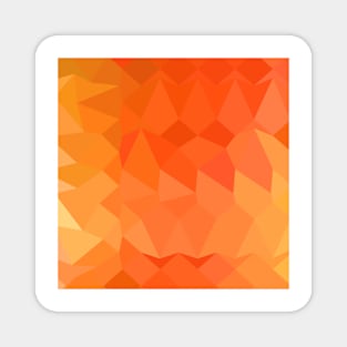 Spanish Orange Abstract Low Polygon Background Magnet