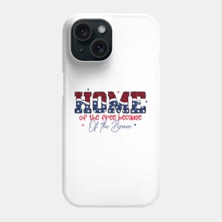 Memorial Day, Glitter American Flag, 4th of July, Patriotic, Red White and Blue Phone Case