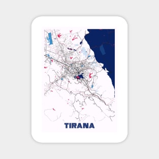 Tirana - Albania MilkTea City Map Magnet