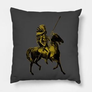 Native American Warrior Pillow