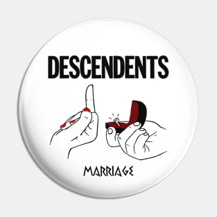 The Descendents Marriage Fan Artwork Pin