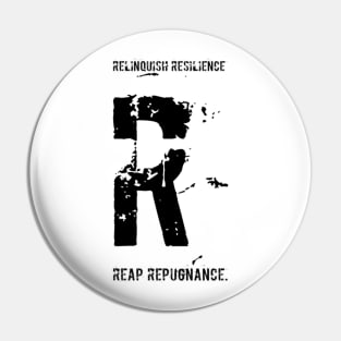 Reap (black print) Pin