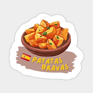 Patatas bravas | Traditional Spanish cuisine Magnet