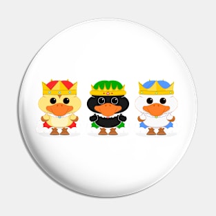 The Three Wise Ducklings Pin