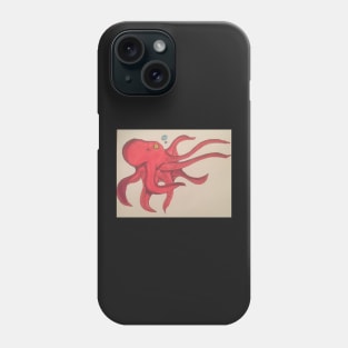 Red Octopus Phone Case