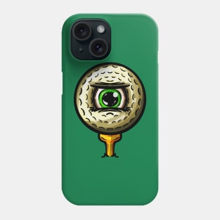 Golf Golfers Eye Ball Cartoon Character Phone Case