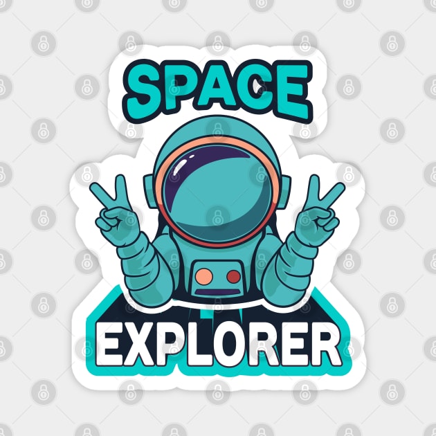 Space Explorer. Magnet by art object