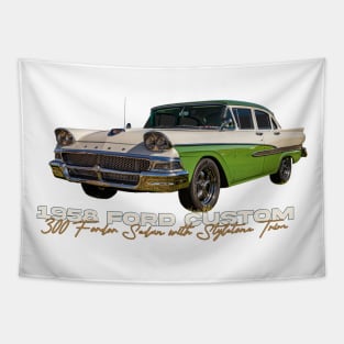 1958 Ford Custom 300 Fordor Sedan with Styletone Trim Tapestry