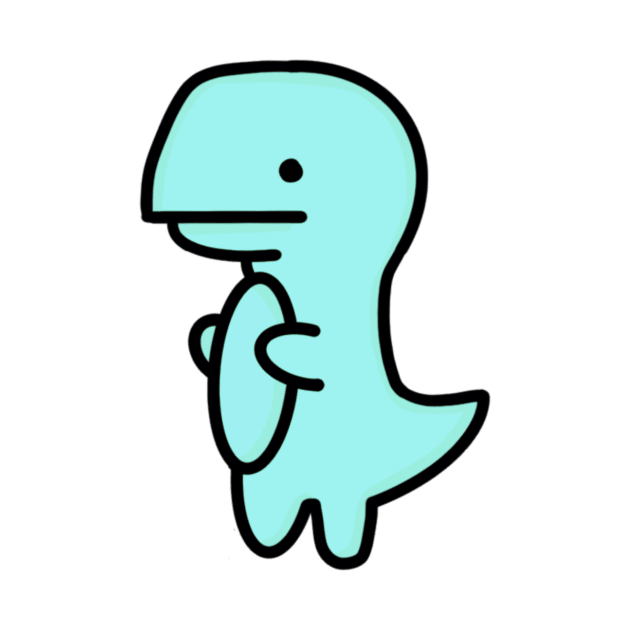 Light Blue Dino by Jessicaleah15