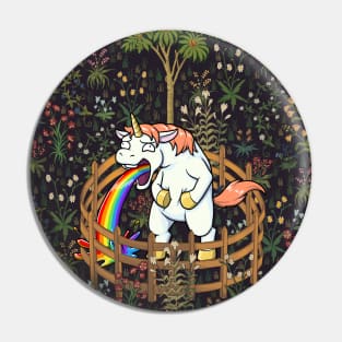 Sick Unicorn Tapestry Pin