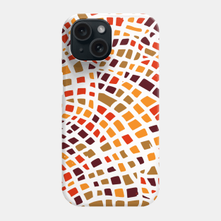 Masonry Styled Brown Red Orange Abstract Art Phone Case