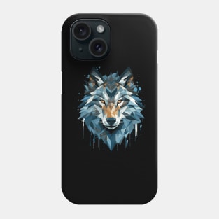 Geometric Wolf Portrait Phone Case