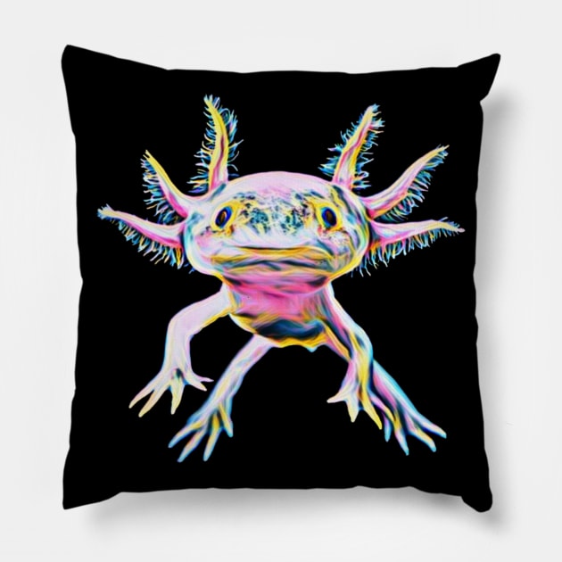 Axolotl Pillow by Nimmersatt