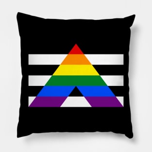 LGBTQ Ally Pride Flag Pillow