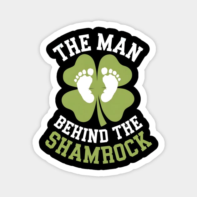 The man behind the shamrock Magnet by Jo Palmer