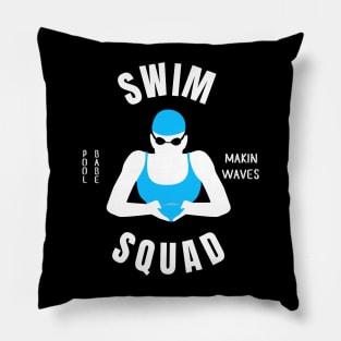 Women Breaststroke Swim Squad Girls Swimming Gift Pillow