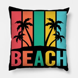 Beach vintage summer design Pillow