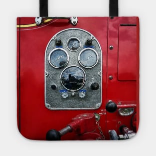 Fire Truck - Gauges on Vintage Fire Truck Tote