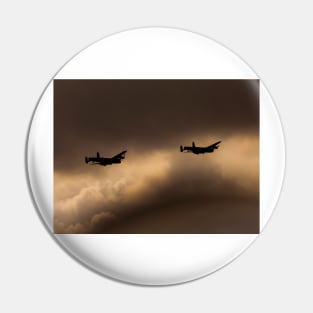 Lancaster Pair at Sunset Pin