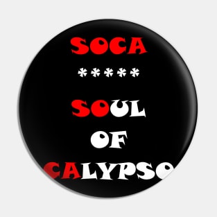 SOUL OF CALYPSO - IN WHITE WITH RED - CARNIVAL CARIBANA TRINI PARTY DJ Pin