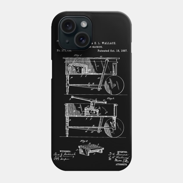 Washing Machine patent 1887 Phone Case by Anodyle