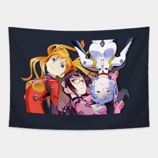 Evangelion Girls Tapestry