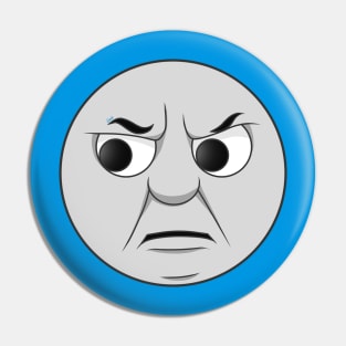 Thomas grumpy face Pin