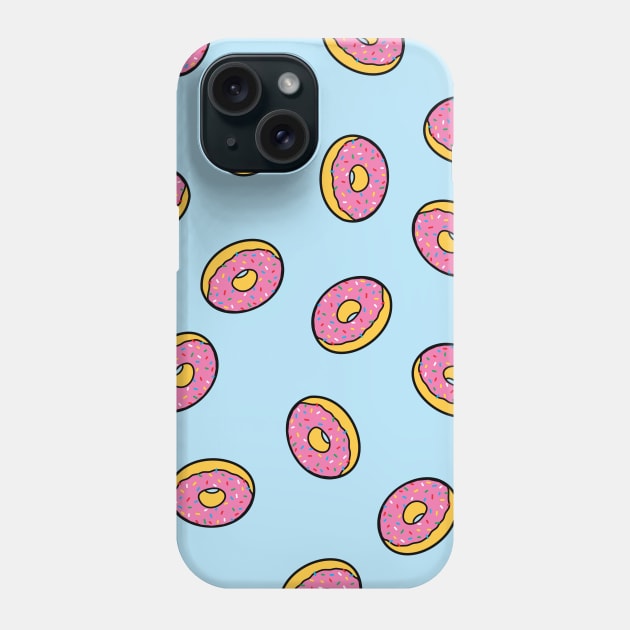 Donuts pattern Phone Case by Cathalo