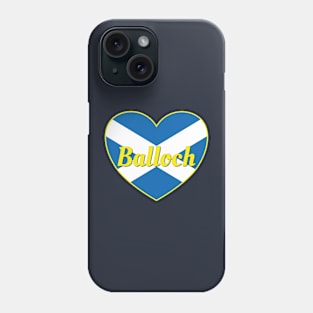 Balloch Scotland UK Scotland Flag Heart Phone Case