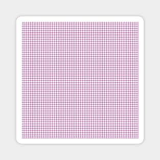 Lilac Gingham Check Magnet