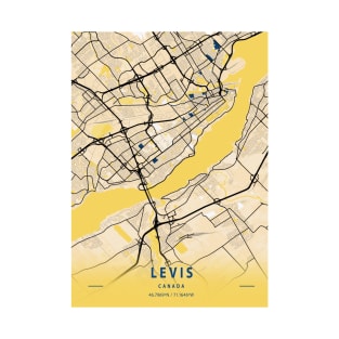 Levis - Canada Yellow City Map T-Shirt