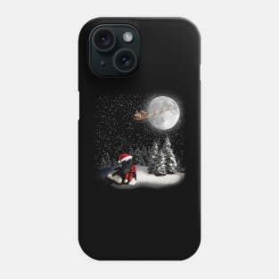 Cow Lovers Christmas Heifers Santa Xmas Lights Phone Case