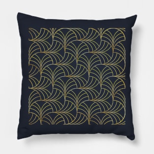 Golden arches geometric pattern Pillow