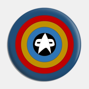 Captain Federation Shield Uniform Colors Pin