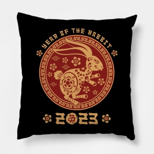 Year Of The Rabbit 2023 Zodiac Happy Chinese New Year 2023 Pillow